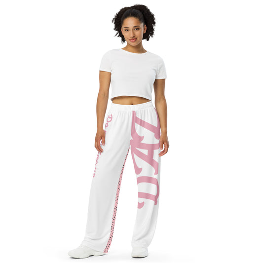 DAZ wide leg pants with all-over pink print