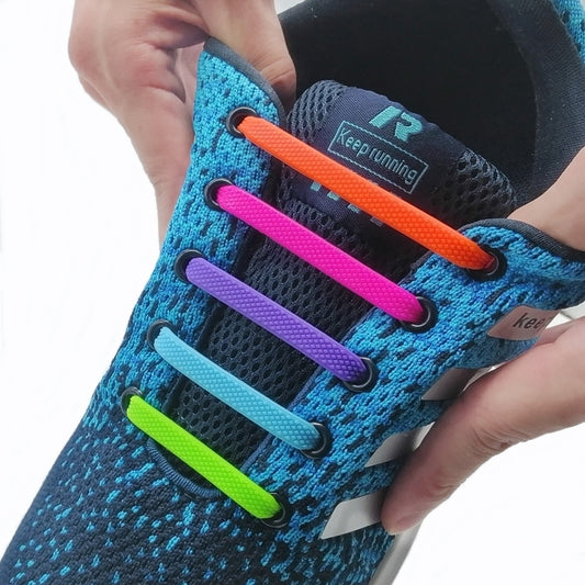 Cordones elásticos de silicona para zapatillas