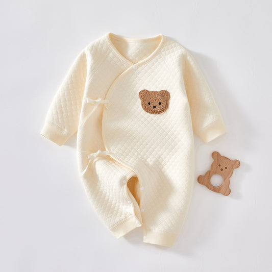 Pijamas cálidos de algodón para recién nacidos